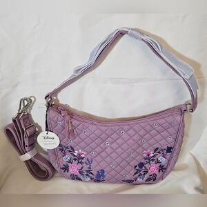 NWT Vera Bradley x Disney Beauty & The Beast Frannie Crescent Crossbody Bag